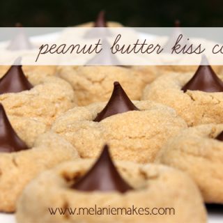 Peanut Butter Kiss Cookies | @melaniebauer at Melanie Makes
