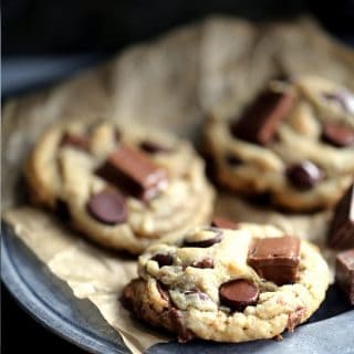 KitKat Chocolate Chip Cookies | Melanie Makes