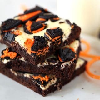 Pumpkin Spice Oreo Cheesecake Brownies | Melanie Makes