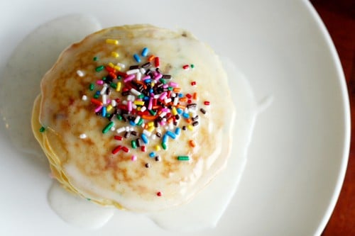 cake batter pancakes
