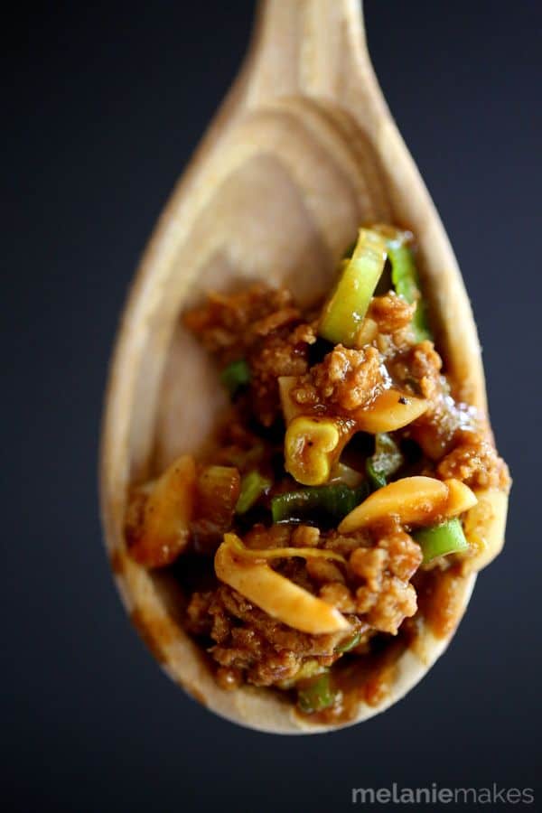 Asian BBQ Turkey Lettuce Wraps | Melanie Makes
