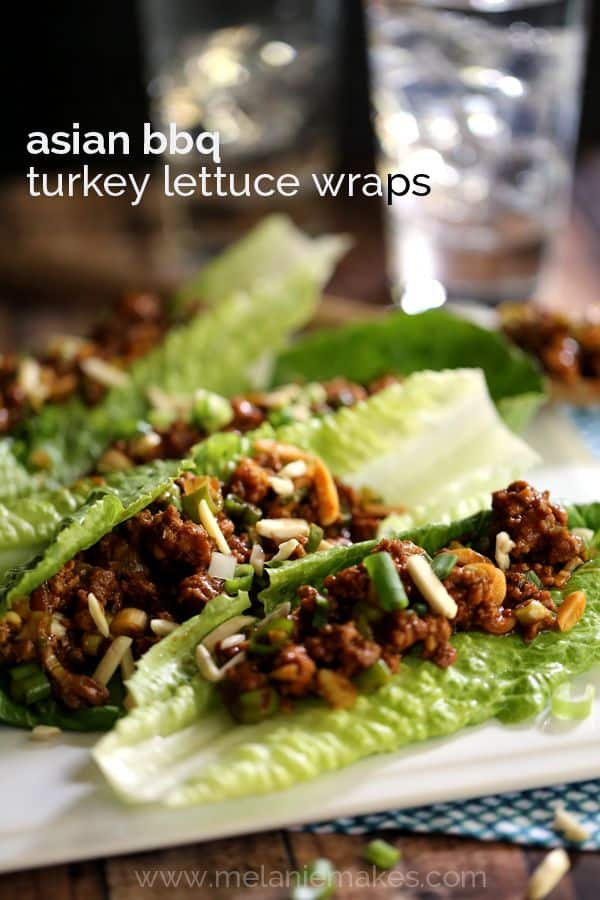 Asian BBQ Turkey Lettuce Wraps | Melanie Makes