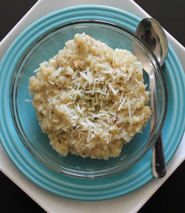 friday find - garlic parmesan quinoa | Melanie Makes