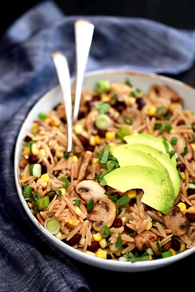 Orzo and Black Bean Salad | Melanie Makes