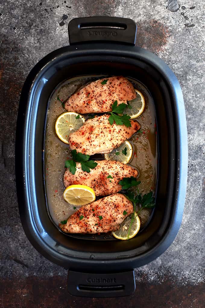 Slow Cooker Lemon Chicken Melanie Makes