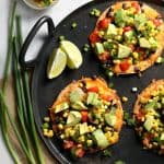 Black Bean Tostadas with Corn Relish | Melanie Makes
