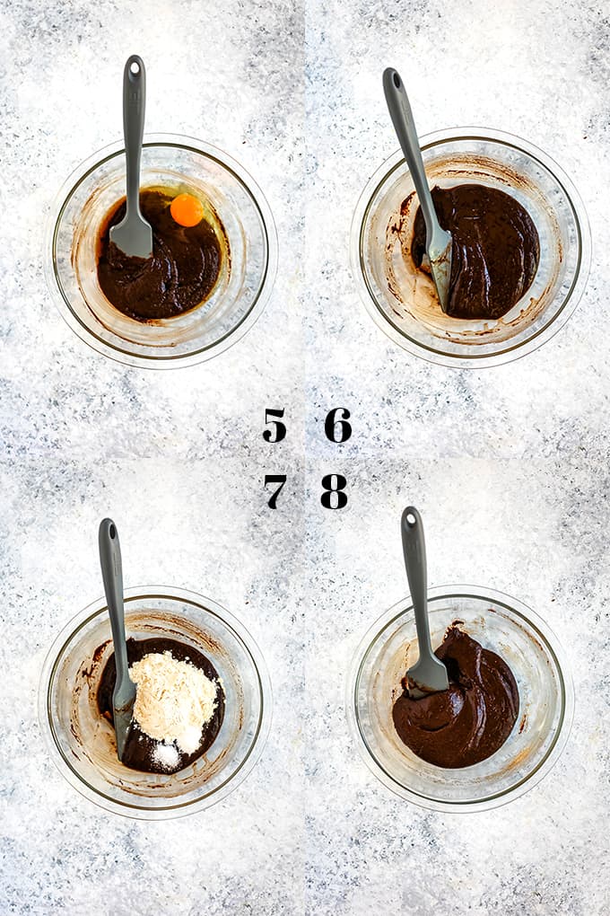 How to prepare Peanut Butter Cup Brownie Bites, steps 5-8.