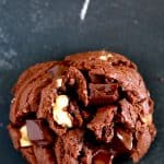 Double Chocolate Walnut Brownie Cookies | Melanie Makes