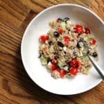 Mediterranean Quinoa Tuna Salad #OceanNaturals #shop