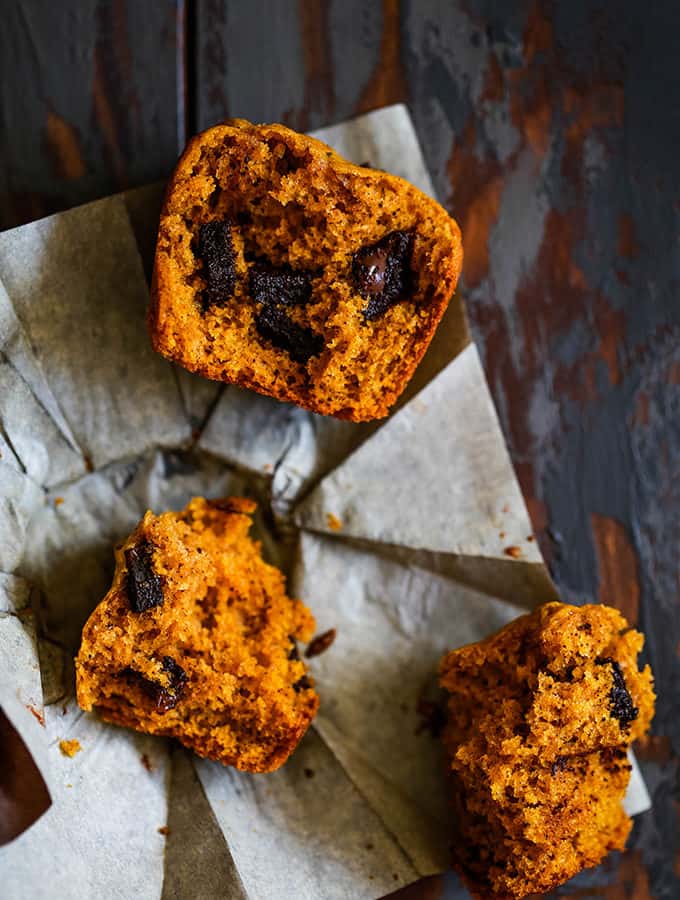 Pumpkin Chocolate Chip Muffins