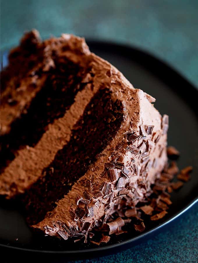Triple Layer Chocolate Brownie Cake