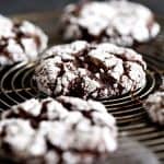 Double Chocolate Ginger Crinkle Cookies | Melanie Makes
