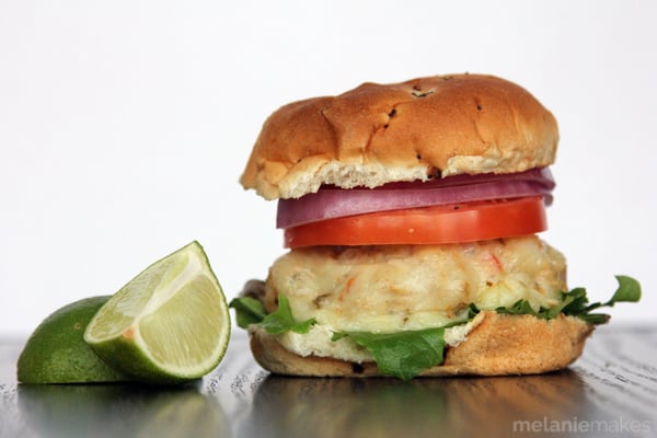 Copycat Trader Joe's Chili Chicken Lime Burgers | Melanie Makes