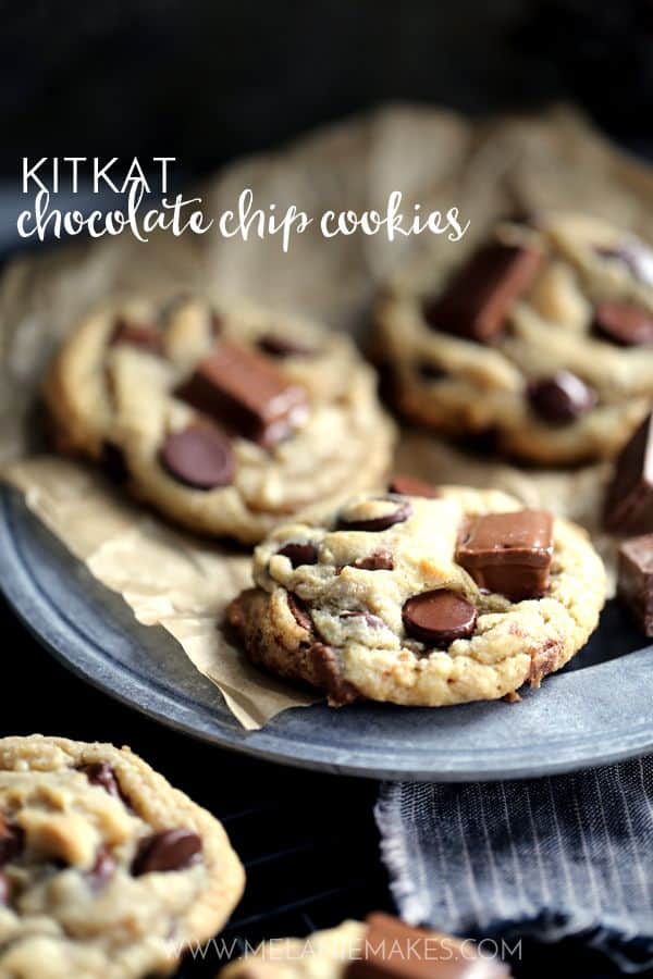 KitKat Chocolate Chip Cookies | Melanie Makes