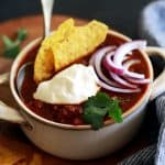 Beer Braised Beanless Chili | Melanie Makes