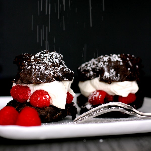 Chocolate Cream Puffs with Honey Rum Whipped Cream Melanie Makes