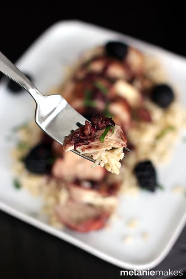Slow Cooker Blackberry Chicken | Melanie Makes
