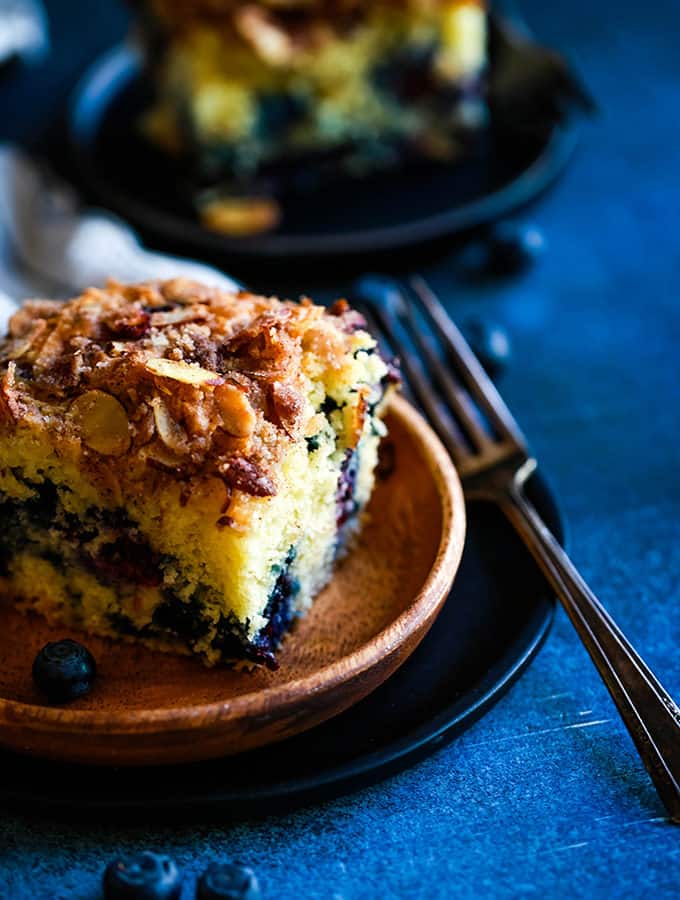 Blueberry Lemon Almond Coffee Cake