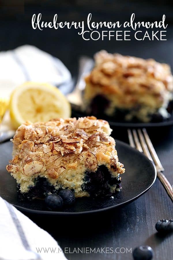 Blueberry Lemon Almond Coffee Cake | Melanie Makes