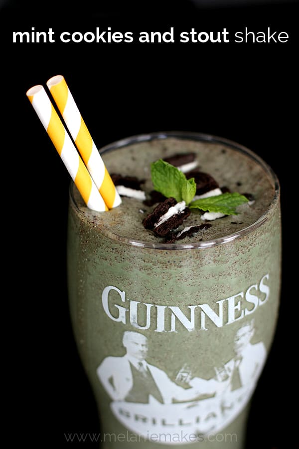 Mint Cookies and Stout Shake | Melanie Makes