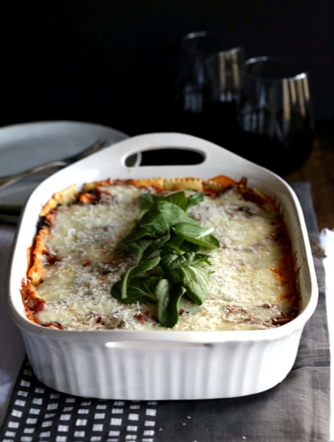 Quick and Easy Ravioli and Spinach Lasagna
