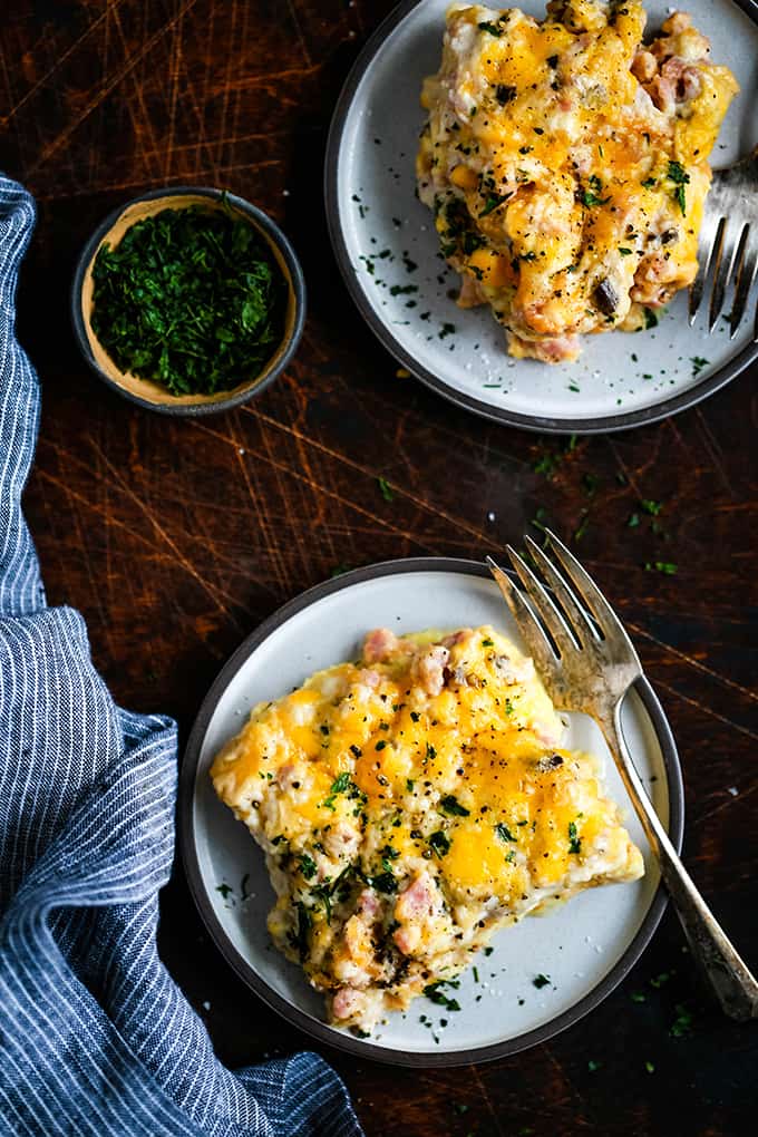 Bridge Brunch Casserole (Make Ahead, Overnight) - Melanie Makes