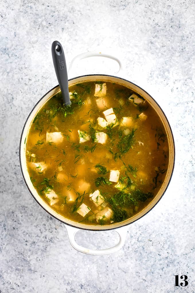 How to make Lemon Dill Chicken Noodle Soup, step 13.