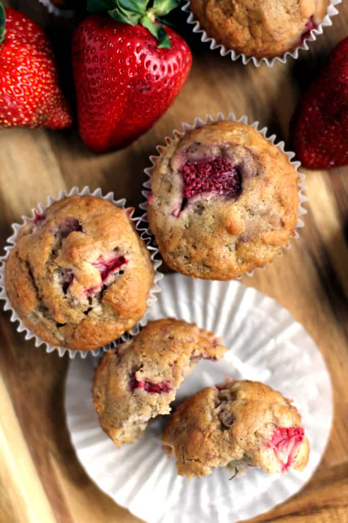 Strawberry Banana Muffins - Melanie Makes