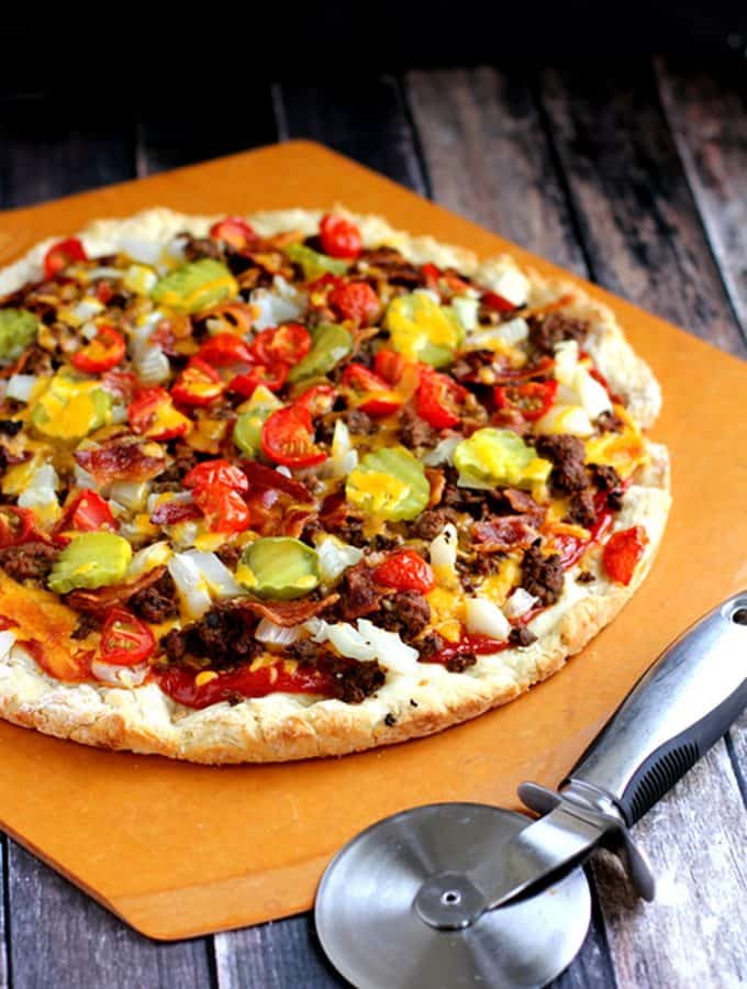 Bacon Double Cheeseburger Pizza