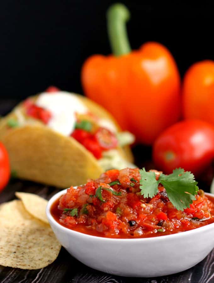 Easy Roasted Vegetable Salsa