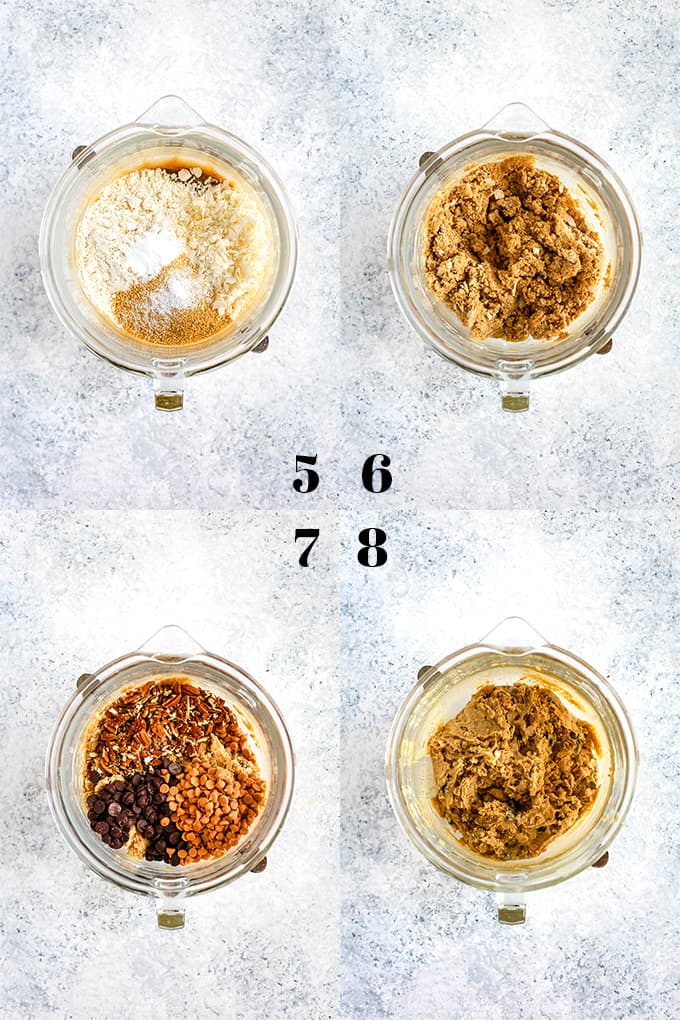 How to prepare Magic Cookie Bar Cookies, steps 5-8.