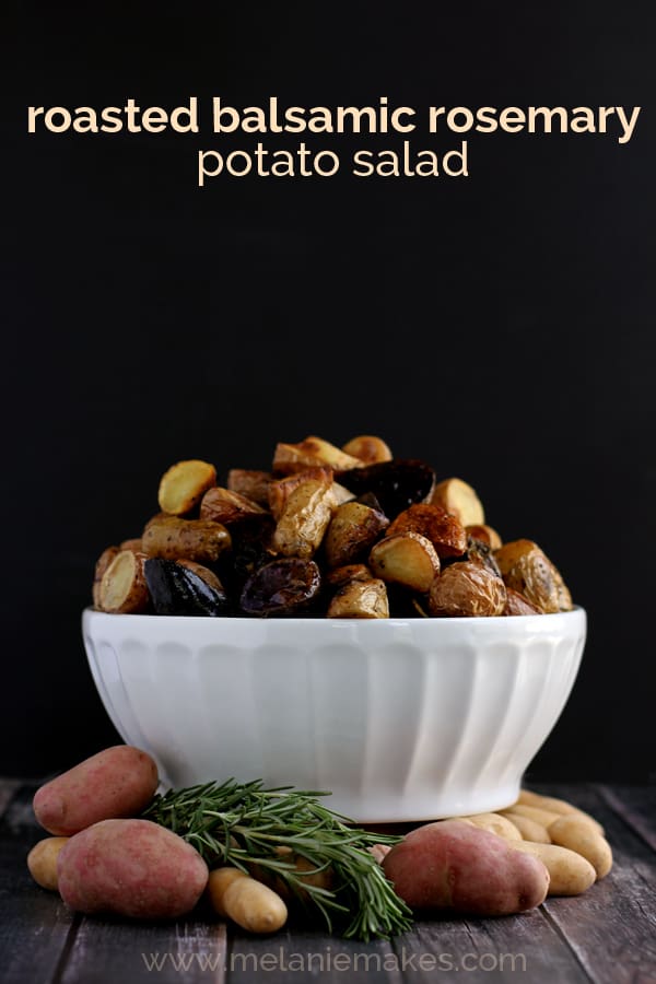 Roasted Balsamic Rosemary Potato Salad | Melanie Makes melaniemakes.com