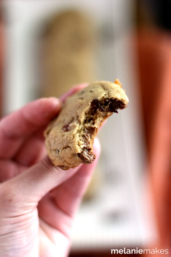 Double Peanut Butter Bacon Chocolate Chip Cookies Melanie Makes