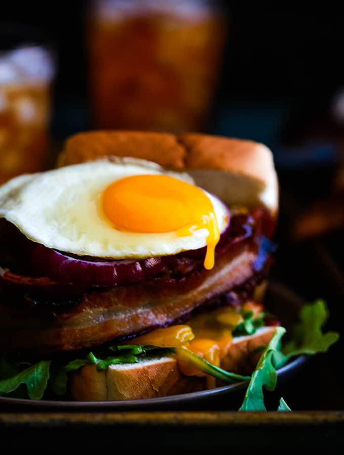 Grilled Barbecue Bacon Meatloaf Sandwich