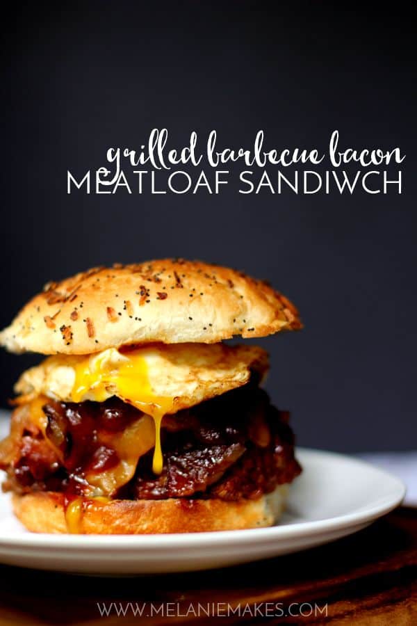 Grilled Barbecue Bacon Meatloaf Sandwich - Melanie Makes