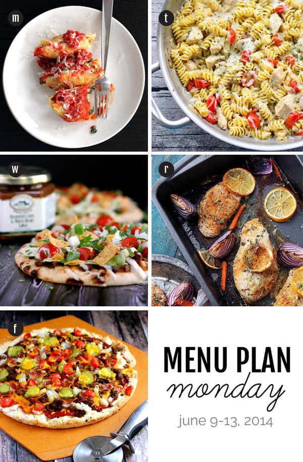 Menu Plan Monday: June 9-13, 2013 | Melanie Makes