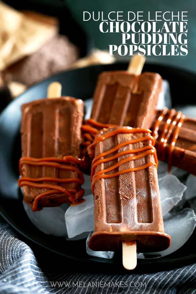 I've revamped my childhood favorite pudding popsicles into these out of this world Dulce de Leche Chocolate Pudding Popsicles!  They couldn't be easier to make and the end result will have you raiding the freezer for more. I've revamped my childhood favorite pudding popsicles into these out of this world Dulce de Leche Chocolate Pudding Popsicles!  They couldn't be easier to make and the end result will have you raiding the freezer for more.