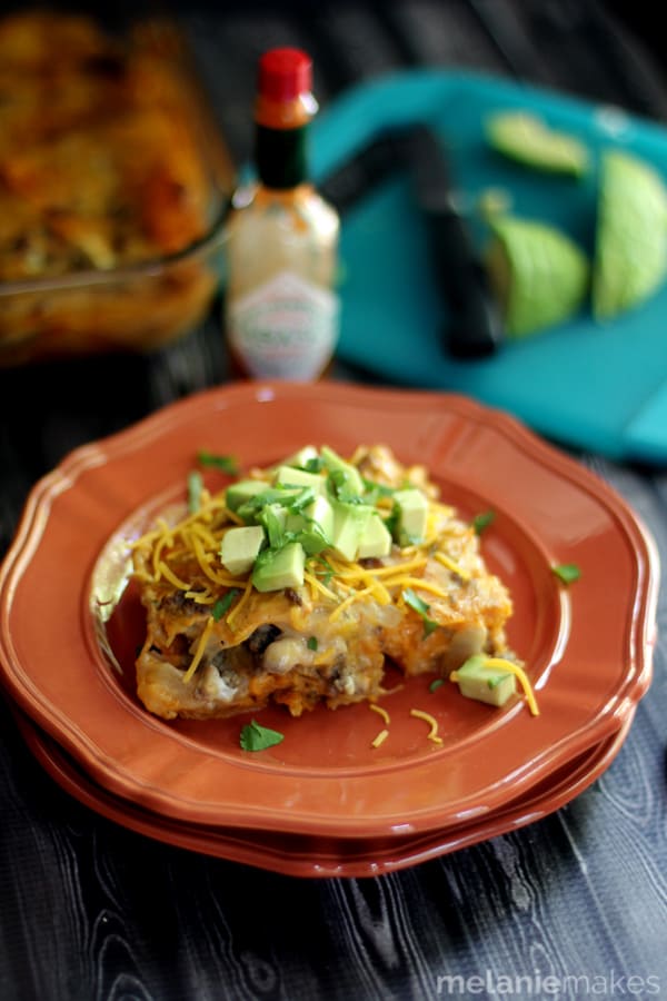 Enchilada Casserole | Melanie Makes