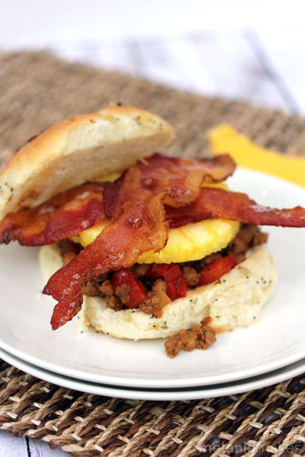 Spicy Hawaiian Barbecue Sloppy Joes | Melanie Makes