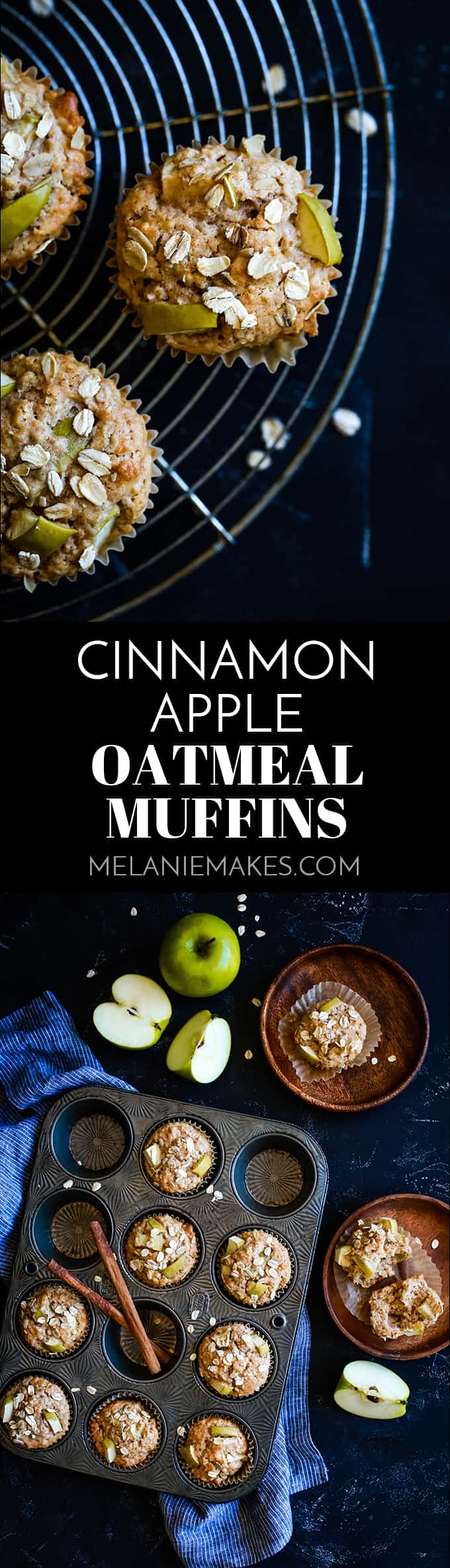 Just five minutes of prep is all that stands between you and a dozen of these delicious Cinnamon Apple Oatmeal Muffins.  I guarantee you'll love my shortcut ingredient!