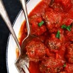 Easy Baked Meatballs | Melanie Makes