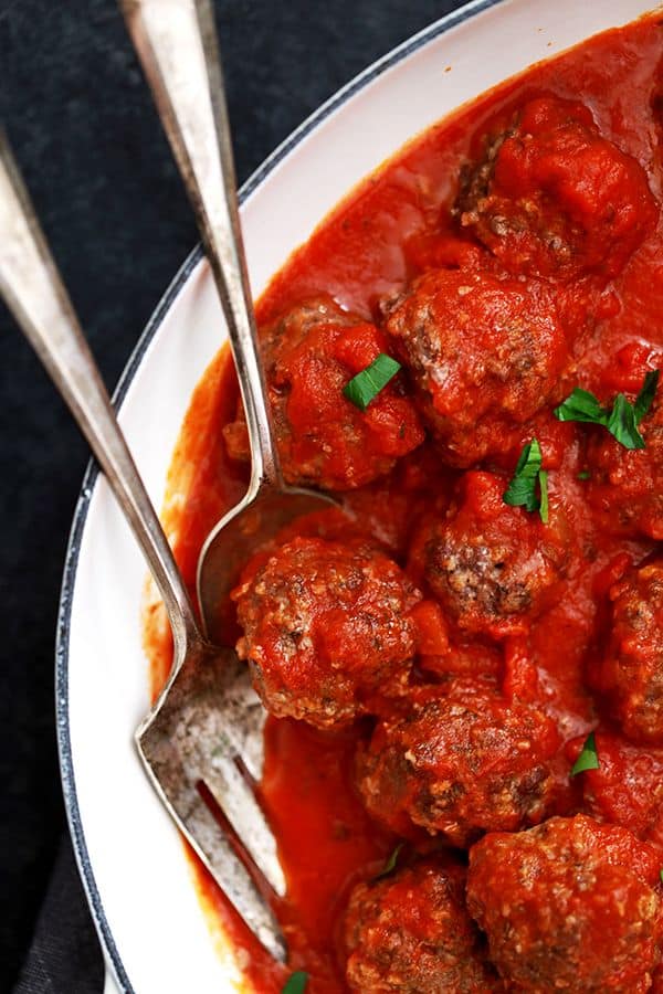 Easy Baked Meatballs - Melanie Makes