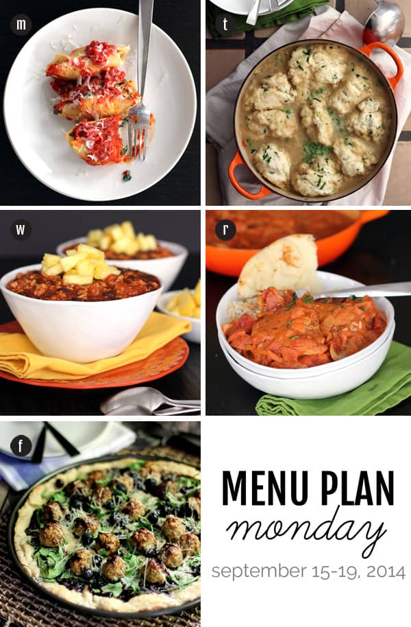 Menu Plan Monday - September 15, 2014 | Melanie Makes