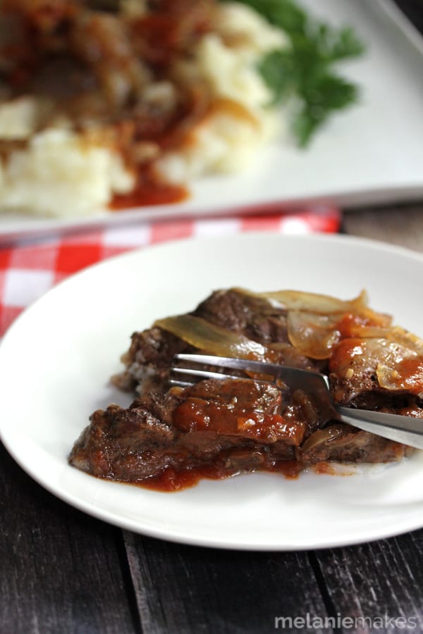 Slow Cooker Cola Barbecue Beef | Melanie Makes