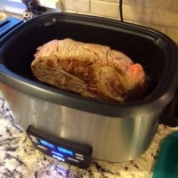 Slow Cooker Pork Roast and Cherries - Melanie Makes