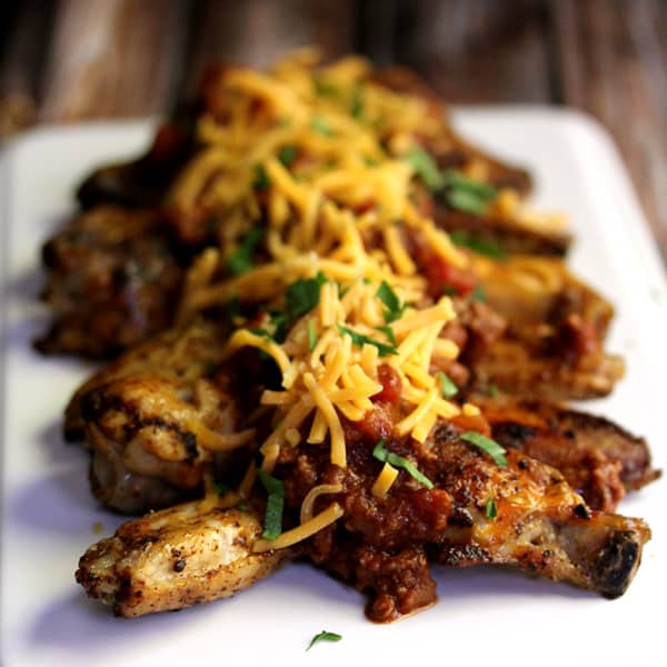 Chili Cheese Chicken Wings
