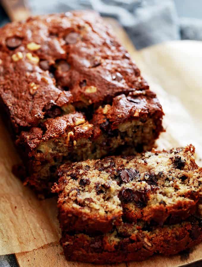 Chocolate Chip Walnut Banana Bread