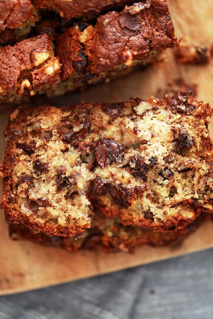 Chocolate Chip Walnut Banana Bread Melanie Makes