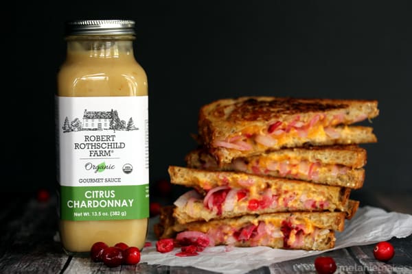 A bit sweet and a bit tart and surrounded by layers of melted sharp cheddar cheese. This Citrus Chardonnay Cranberry Grilled Cheese is layer upon layer of grown-up flavor - literally! - yet takes only minutes to prepare. 