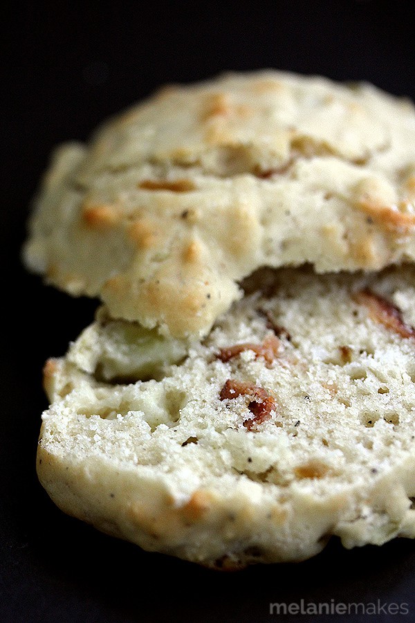 Apple Maple Bacon Drop Biscuits Melanie Makes